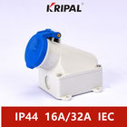 16A 3P IP44 IEC Standardowe przemysłowe gniazdo ścienne wodoodporne