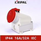 16A 3P IP44 IEC Standardowe przemysłowe gniazdo ścienne wodoodporne