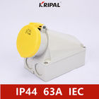 IP44 4P 63Amp przemysłowe gniazdo zasilania naścienny standard IEC