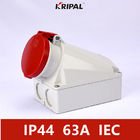 IP44 4P 63Amp przemysłowe gniazdo zasilania naścienny standard IEC