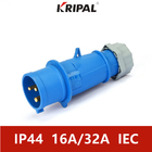 IP44 16A 220V Trójfazowe wodoodporne wtyczki przemysłowe Norma IEC