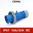 5P 16A Trójfazowa wtyczka przemysłowa IP67 IEC Pyłoszczelna