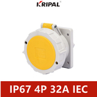 16A 3P 220V IP67 Wodoodporne gniazdo przemysłowe Uniwersalny standard IEC