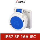 16A 3P 220V IP67 Wodoodporne gniazdo przemysłowe Uniwersalny standard IEC