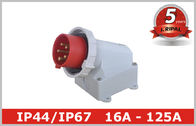Wodoodporna IP67 Wtyczki przemysłowe urządzenia Wlot ścienny CEE IEC