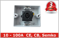 Poliwęglan Box IP65 10A 16A 20 Amp pokrętło wodoodporną Izolator