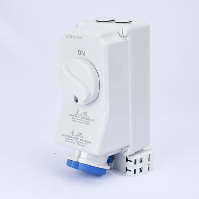 IP44 3P 16A 220V Przemysłowe gniazdo przełącznika blokady mechanicznej 6H