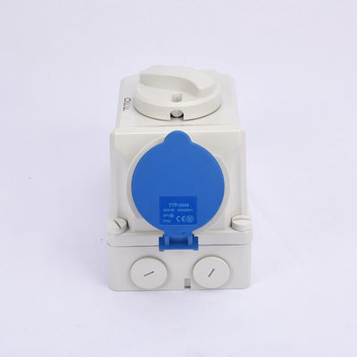IP44 3P 16A 220V Przemysłowe gniazdo przełącznika blokady mechanicznej 6H