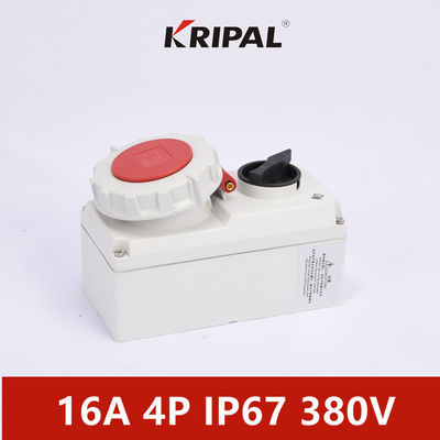 Jednofazowe gniazdo zasilania z blokadą mechaniczną IP67 380V 3P 4P 5P