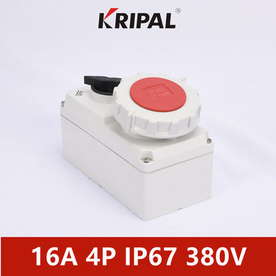 Jednofazowe gniazdo zasilania z blokadą mechaniczną IP67 380V 3P 4P 5P
