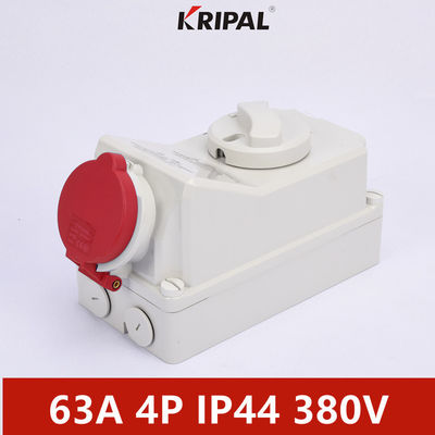 IP44 63A 3P Jednofazowe gniazdo elektryczne z blokadą IEC