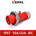 IP67 220 V Trójfazowe gniazdo wtykowe przemysłowe Pyłoszczelny standard IEC