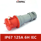 CE IP67 125A 4-pinowe złącze przemysłowe Odporne na wysokie temperatury