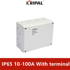 Zewnętrzne skrzynki przyłączeniowe 10-100Amp IP65 do montażu powierzchniowego z terminalem